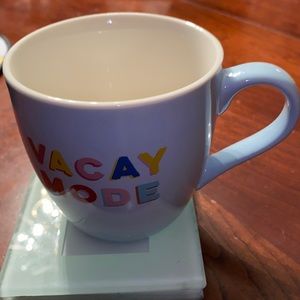 Bed, Bath & Beyond Vacay Mode Ceramic Coffee Mug Microwave & Dishwasher Safe NWT
